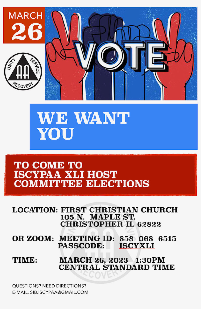 Flyer for Host Elections